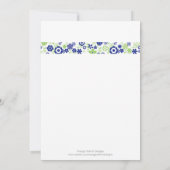 Einladung zur Hochzeit oder Brautdusche (Rückseite)