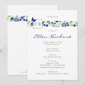 Einladung zur Hochzeit oder Brautdusche (Vorne/Hinten)