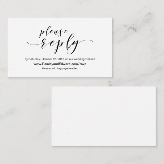 Einladung zur Hochzeit, Online-UAWG (Vorne/Hinten)