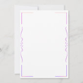 Einladung zur Hochzeit - perfektes Versprechen (Rückseite)