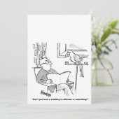 Einladung zur Hochzeit personalisierter Cartoon (Stehend Vorderseite)