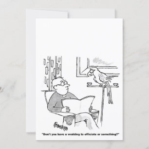 Einladung zur Hochzeit personalisierter Cartoon