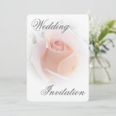 Einladung zur Hochzeit Pfirsichpink-Rosenknospe (Stehend Vorderseite)