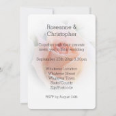 Einladung zur Hochzeit Pfirsichpink-Rosenknospe (Rückseite)