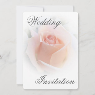 Einladung zur Hochzeit Pfirsichpink-Rosenknospe