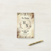 Einladung zur Hochzeit Post-it Klebezettel (Auf Schreibtisch)