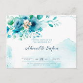 Einladung zur Hochzeit Postkarte (Vorderseite)