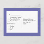 Einladung zur Hochzeit Postkarte (Rückseite)