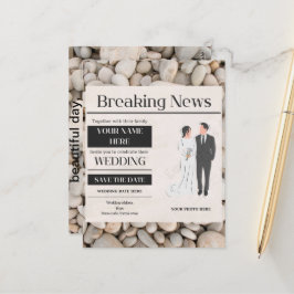 Einladung zur Hochzeit Postkarte