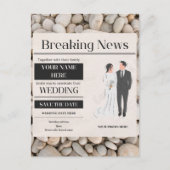 Einladung zur Hochzeit Postkarte (Vorderseite)