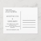 Einladung zur Hochzeit Postkarte (Rückseite)