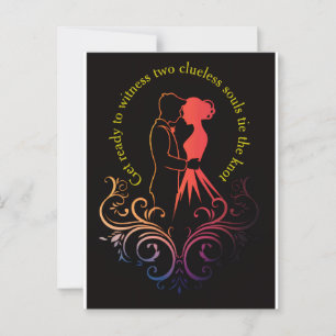 Einladung zur Hochzeit Postkarte