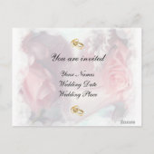 Einladung zur Hochzeit Postkarte (Rückseite)