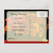Einladung zur Hochzeit Postkarten (Rückseite)