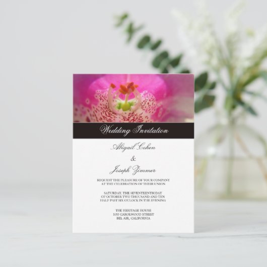 Einladung zur Hochzeit Postkarten (Stehend Vorderseite)