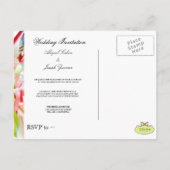 Einladung zur Hochzeit Postkarten (Rückseite)