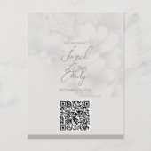 Einladung zur Hochzeit QR Code Postkarte (Vorderseite)