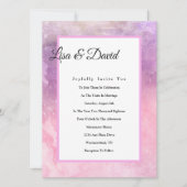 Einladung zur Hochzeit - Rosa Wasserfarbe (Vorderseite)