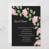 Einladung zur Hochzeit Rosen Pink (Vorderseite)