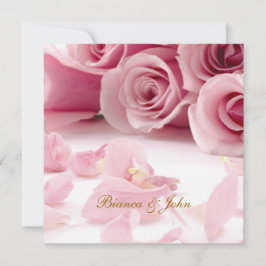 Einladung zur Hochzeit Rosen Rosen Elegant