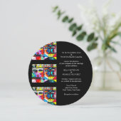 Einladung zur Hochzeit (Rund) Mexikanisches Paar (Stehend Vorderseite)