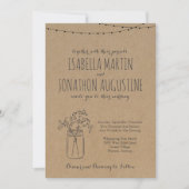 Einladung zur Hochzeit | Rustikalkraft (Vorderseite)