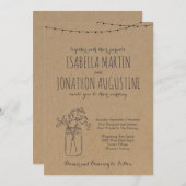 Einladung zur Hochzeit | Rustikalkraft (Vorne/Hinten)