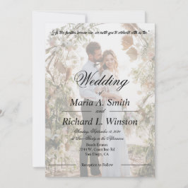 Einladung zur Hochzeit, Save the Date, Empfang