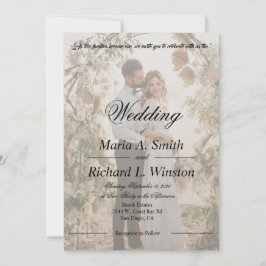 Einladung zur Hochzeit, Save the Date, Empfang