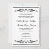 Einladung zur Hochzeit - Schnörkel (Vorderseite)