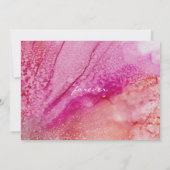 Einladung zur Hochzeit Seide-Blume (Rückseite)