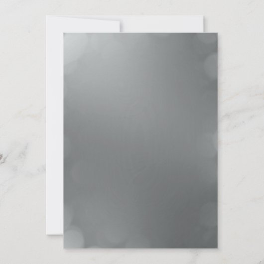 Einladung zur Hochzeit | Silber (Rückseite)