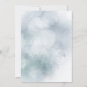 Einladung zur Hochzeit | Silver Blue Winter Wonder (Rückseite)