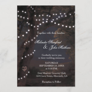 Einladung zur Hochzeit String Lights