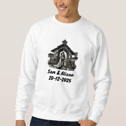 Einladung zur Hochzeit Sweatshirt (Vorderseite)