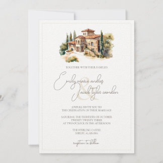 Einladung zur Hochzeit - Toskana Villa dei Cedri