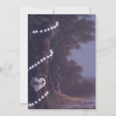 Einladung zur Hochzeit | Tree Lights (Rückseite)