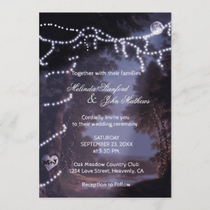 Einladung zur Hochzeit Tree Lights