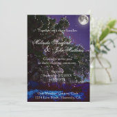 Einladung zur Hochzeit | Treppenleuchten und Mond (Stehend Vorderseite)