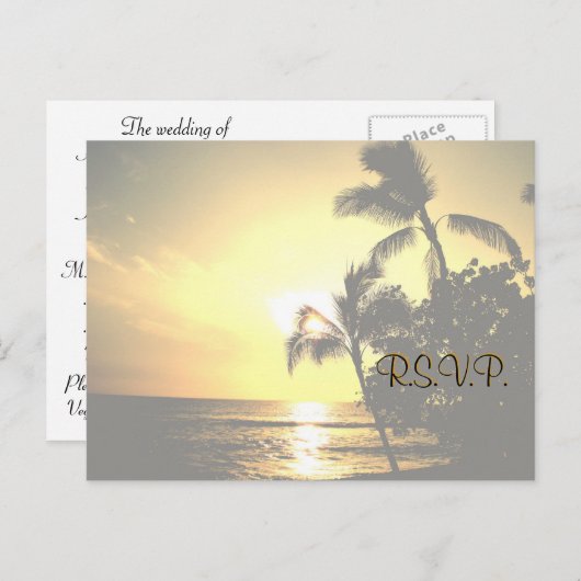 Einladung zur Hochzeit UAWG (Vorne/Hinten)