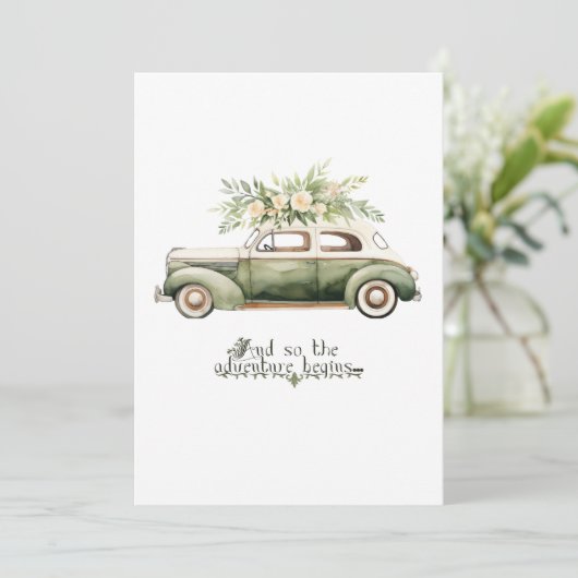 Einladung zur Hochzeit. Und so beginnt das Abenteu (Stehend Vorderseite)