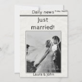 Einladung zur Hochzeit und zum Party (Vorderseite)