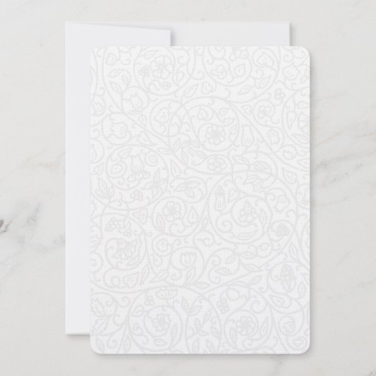 Einladung zur Hochzeit unter der Leitung von Bride (Rückseite)