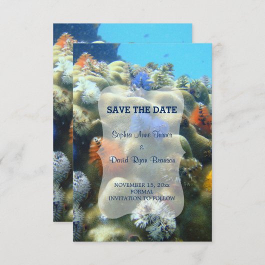 Einladung zur Hochzeit | Unterwasseransicht SAVE T (Vorne/Hinten)