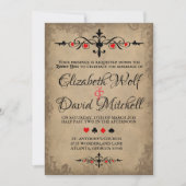 Einladung zur Hochzeit Vintager Alicen im Wunderla (Vorderseite)