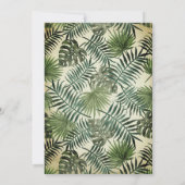 Einladung zur Hochzeit Vintager Ananas (Rückseite)