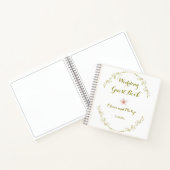 Einladung zur Hochzeit Vintager Blumenzauber Notizblock (Innenseite)