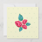 Einladung zur Hochzeit Vintager Rose (Rückseite)