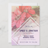 Einladung zur Hochzeit Vintager Rose (Vorderseite)