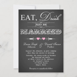 Einladung zur Hochzeit Vintager Typografie 3